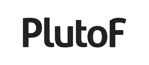 PlutoF logo black